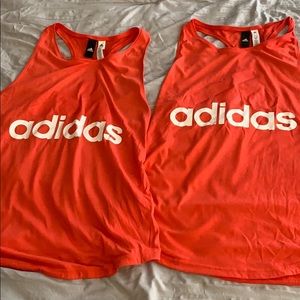 (2) Women’s Adidas Tank Tops (Red) M